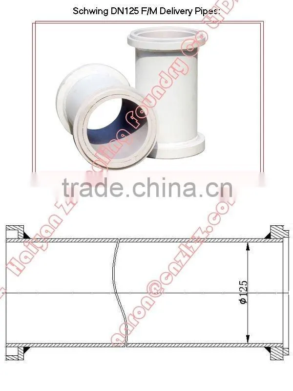schwing DN125 F/M delivery pipe