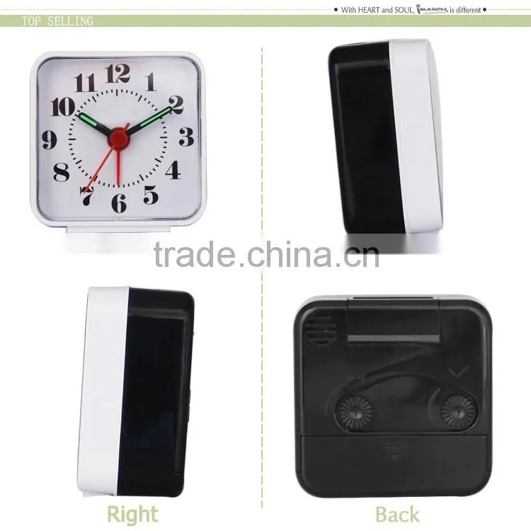 hot sale mini travel alarm clock over the world