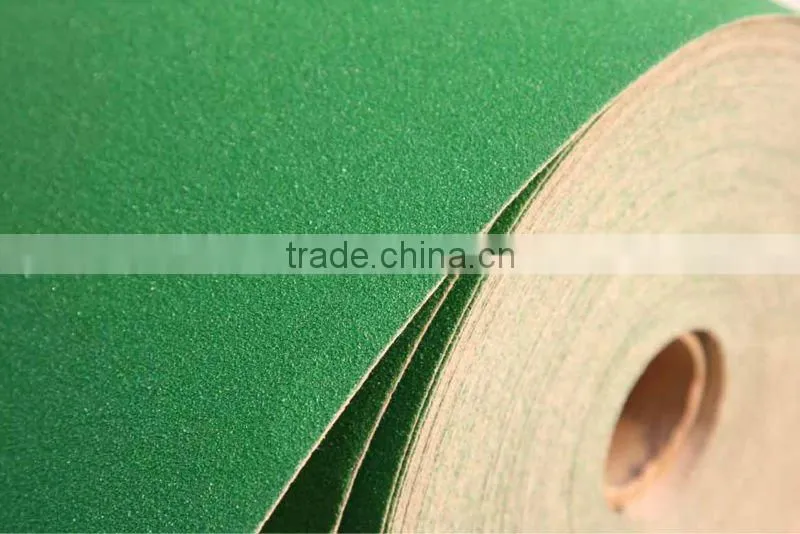 Green front color White Aluminium Oxide Abrasive Paper