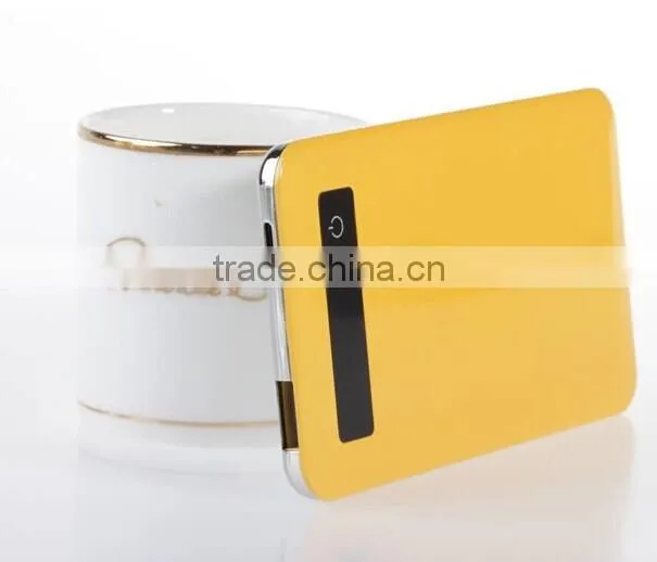 Promotional gift 7200/7800/8000/8800mah smart phone ultra thin power bank with real capacity