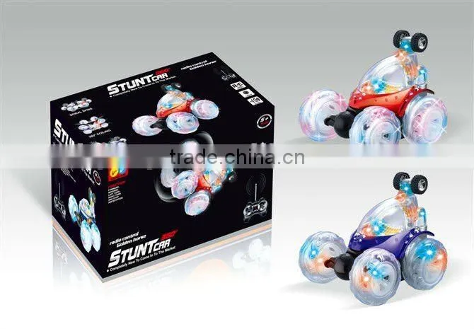 !4ch rc stunt car remote control car nine lights rc tumbler stunt cartoy car