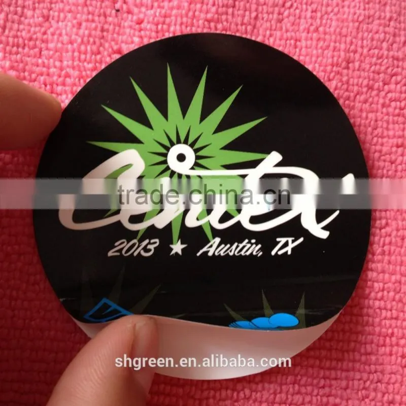 Innoxious PP/PE plastic sticker for gift
