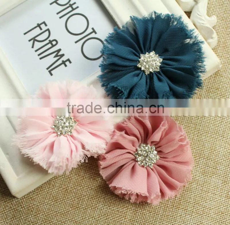 Chiffon rosettes neck designs for cotton dresses