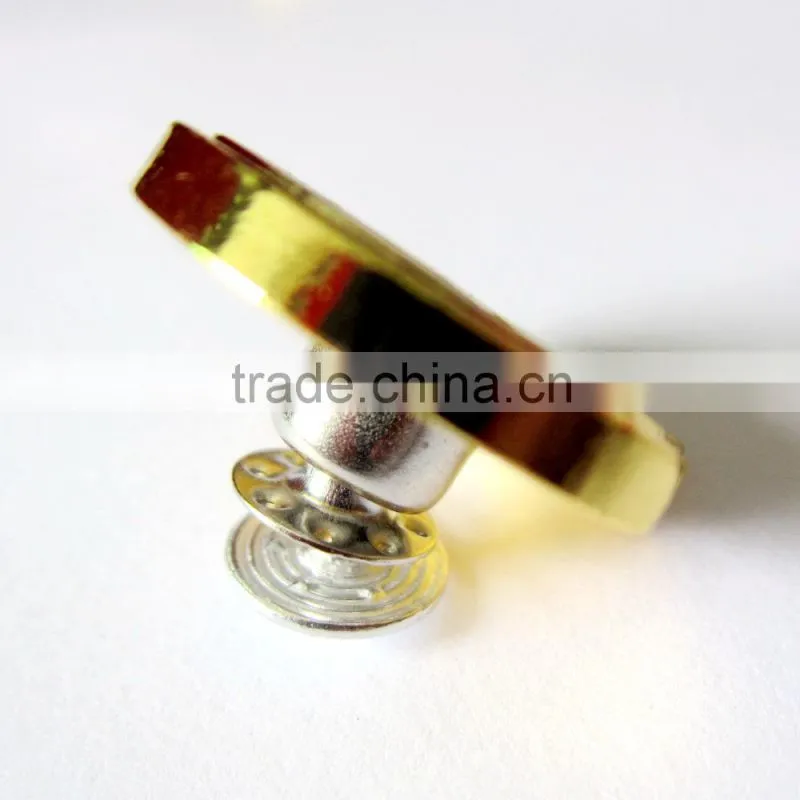 bright gold color button