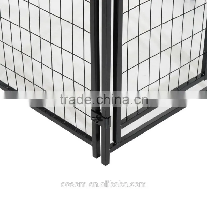 Pawhut 50" x 46" x 58"- 72" Steel Frame Outdoor Covered Dog Box Kennel