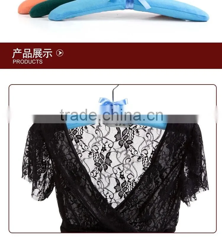 Customized sponge satin hangers