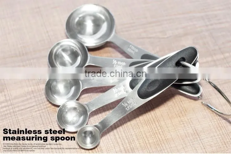 10pcs handle sackable spoon measuring tool and stainless steel measuring cup