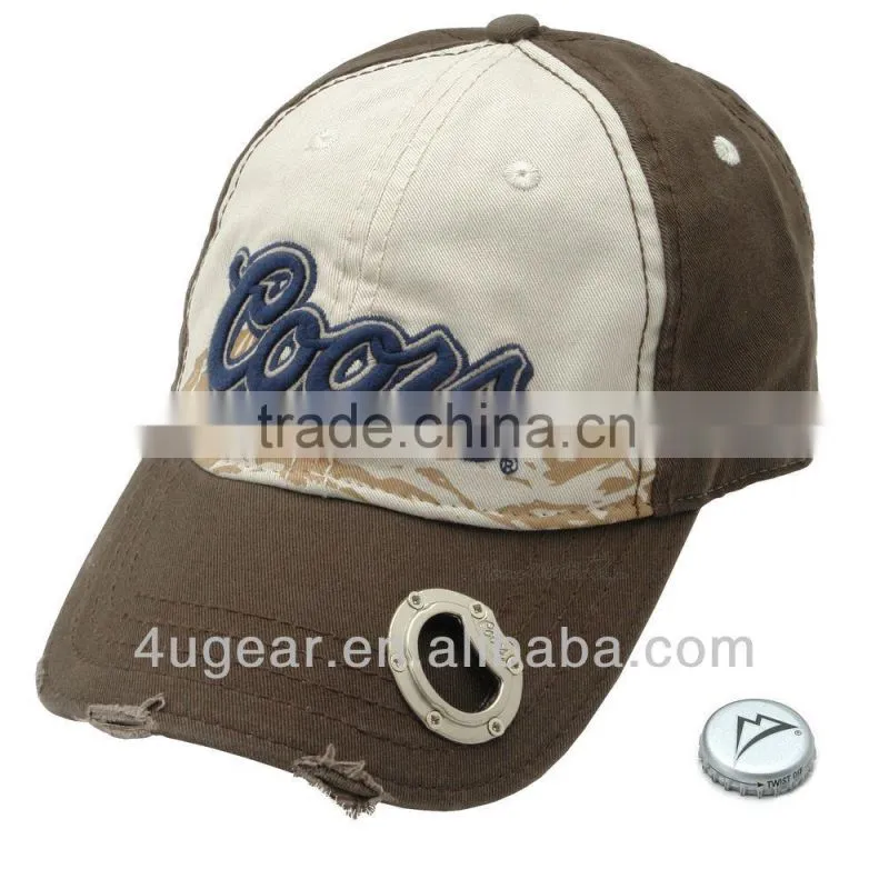 2014New high quality bottle opener baseball cap