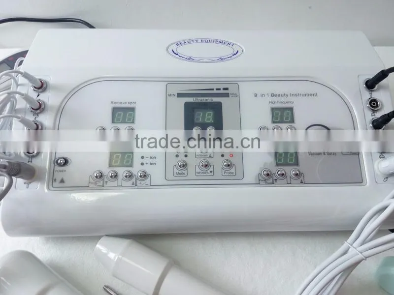 M: M801 8 in 1 multifunctional electonic cautery facial galvanic facial machine beauty equipment