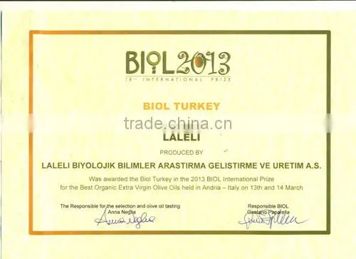 VIRGIN OLIVE OIL FOR COOKING FROM SPECIAL TREES ( PRODUCED IN WEST TURKEY ) (0.25 ml Glass Bottle )