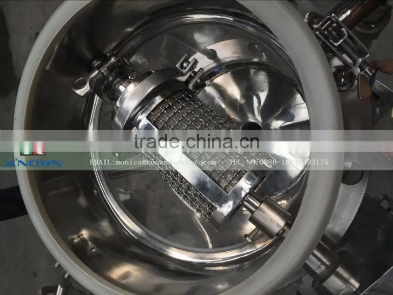 Stainless steel Vacuum Honey royal jelly filter /honey filting machine
