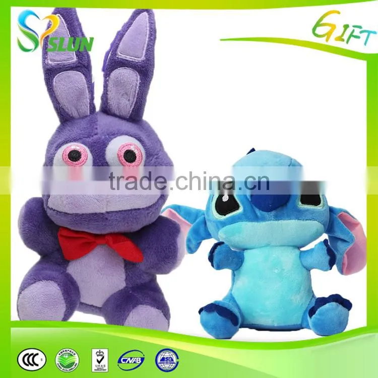 Funny emoji plush keychain keyring toy for kids with factory price