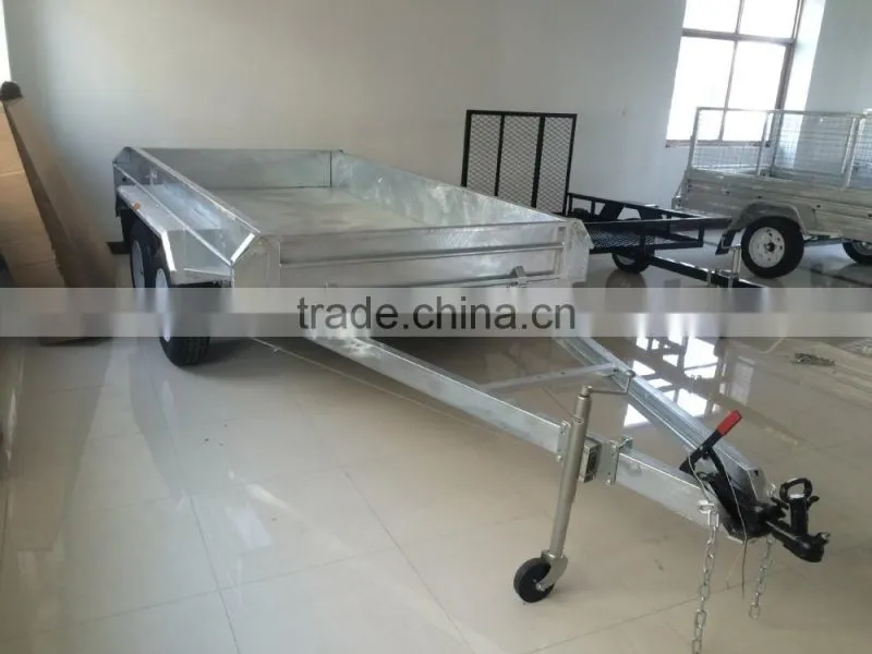 8x5ft Hot Dipped Galvanized Fully Welded Heavy Duty Tandem Trailer