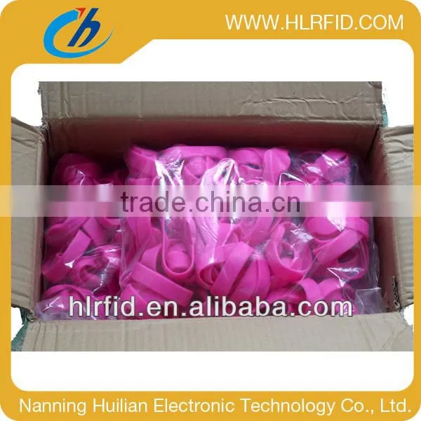 LF TK4100 rfid chip, pvc rfid wristband/bracelet for events