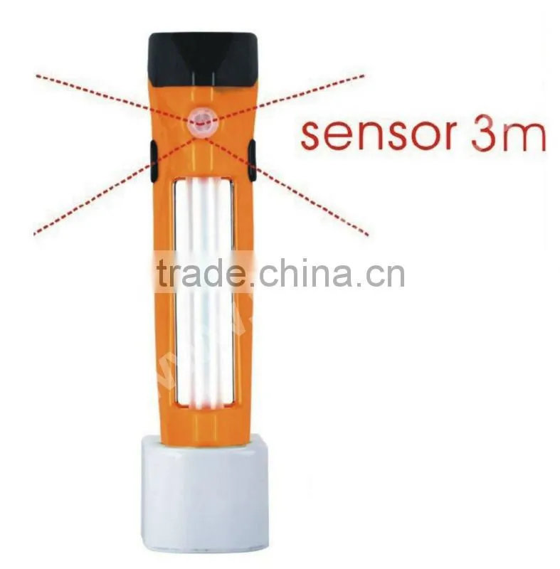 orange portable pressure led lamp light sensor of 2*0.5w led emergency