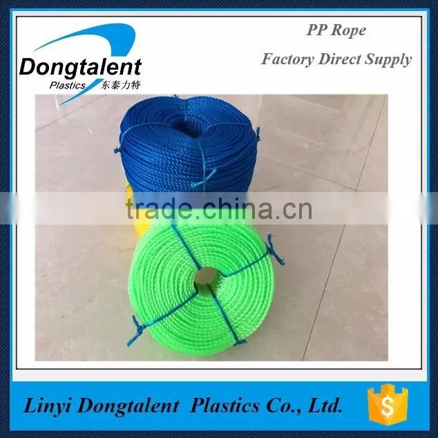 100% PE virgin polythylene rope 20mm color rope