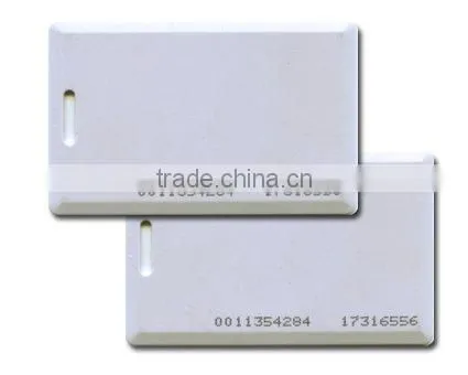 punched hole ID card hanging