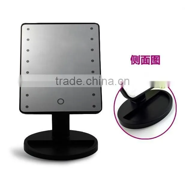LED Desktop Mirror with Stand