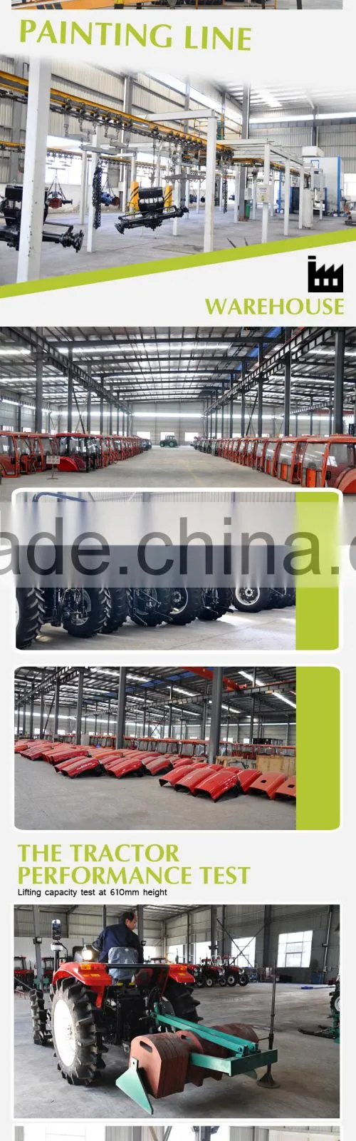 130HP 4WD Farm Tractors and farm machineary