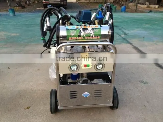 piston double bucket milk machine