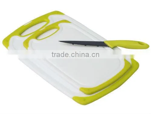 3 in 1 Set Antibacterial Non-slip Plastic Chopping Block