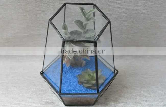 Creative glass greenhouse micro landscape flower pot container glass terrarium for plant holder