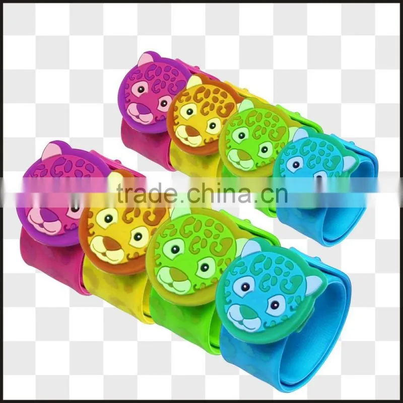 Customized Silicone click Slap Wristband /bracelet