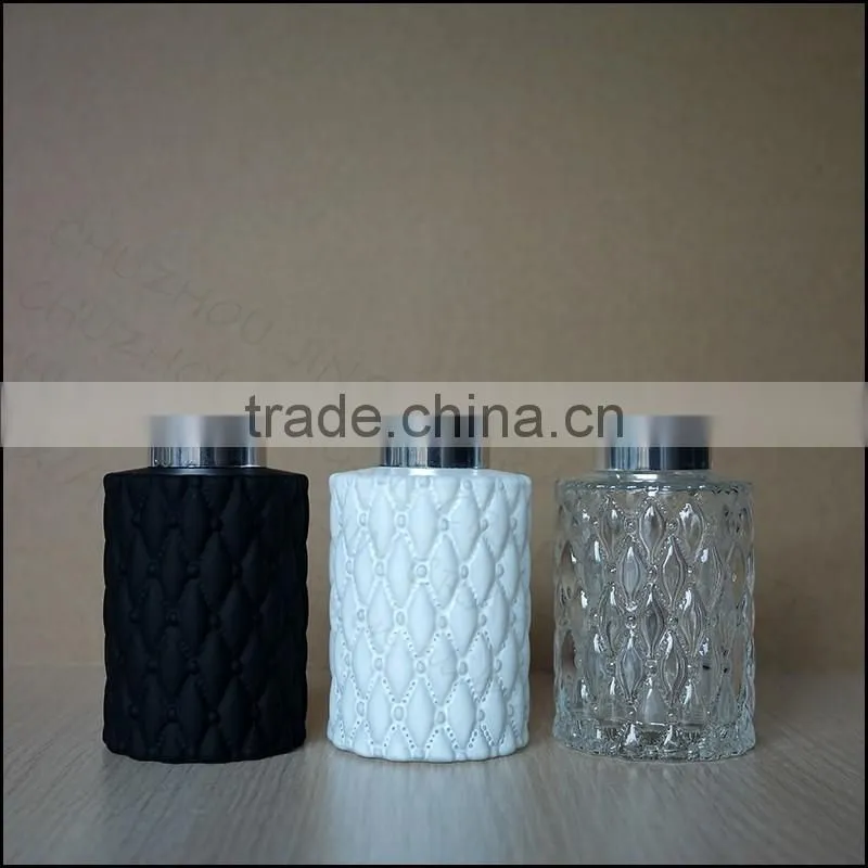 High quality perfume bottle round diffuser glass bottle wholesale
