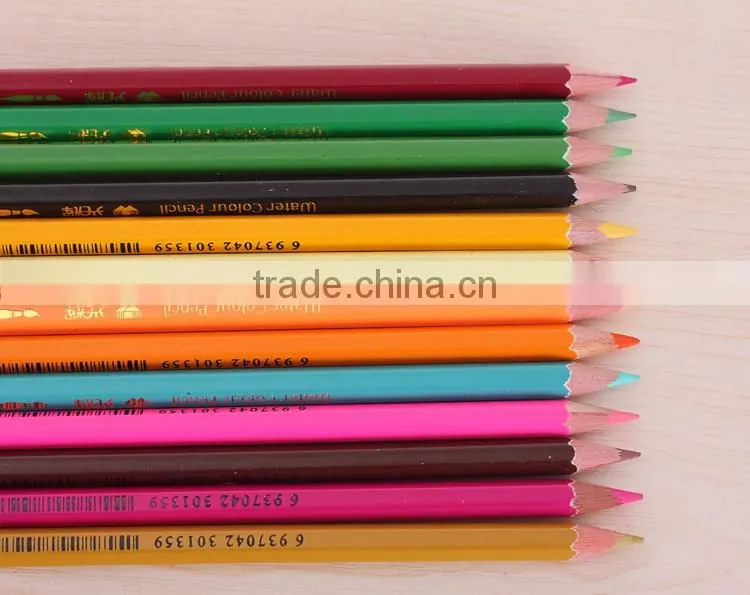 Factory Wholesale High Quality 36 Metal Box Drawing Wood Water Color Pencil Set for Secret Garden