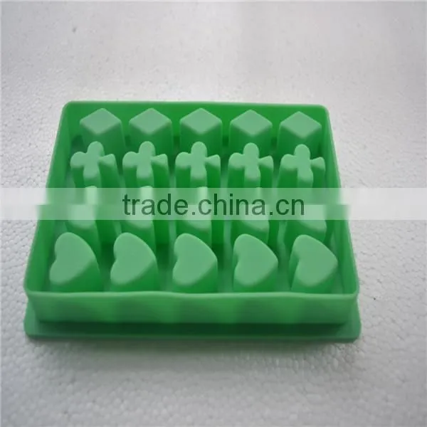 Durable eco-friendly square shape silicone ice tray