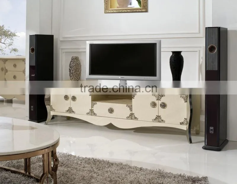 new moden design high glossy marble TV Stand