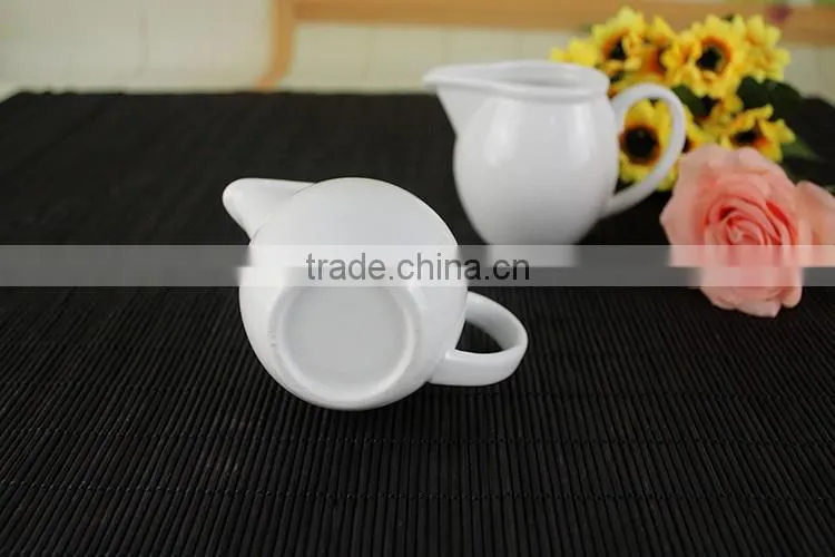 Factory direct wholesale WHITE ceramic or porcelain milk pot
