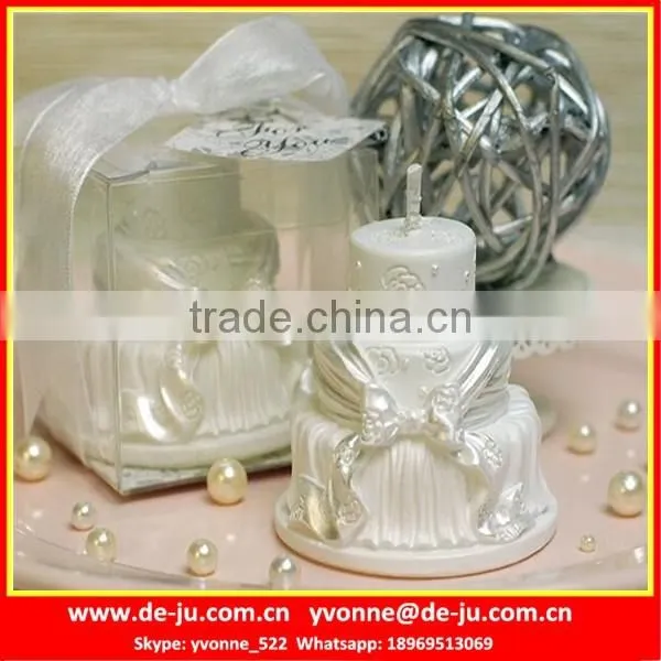 High Quality White Wedding Cake Shaped Magic Birthday Candle