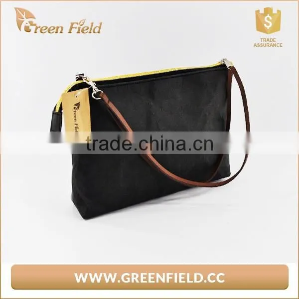 Fashion washable kraft paper shoulder tote bag