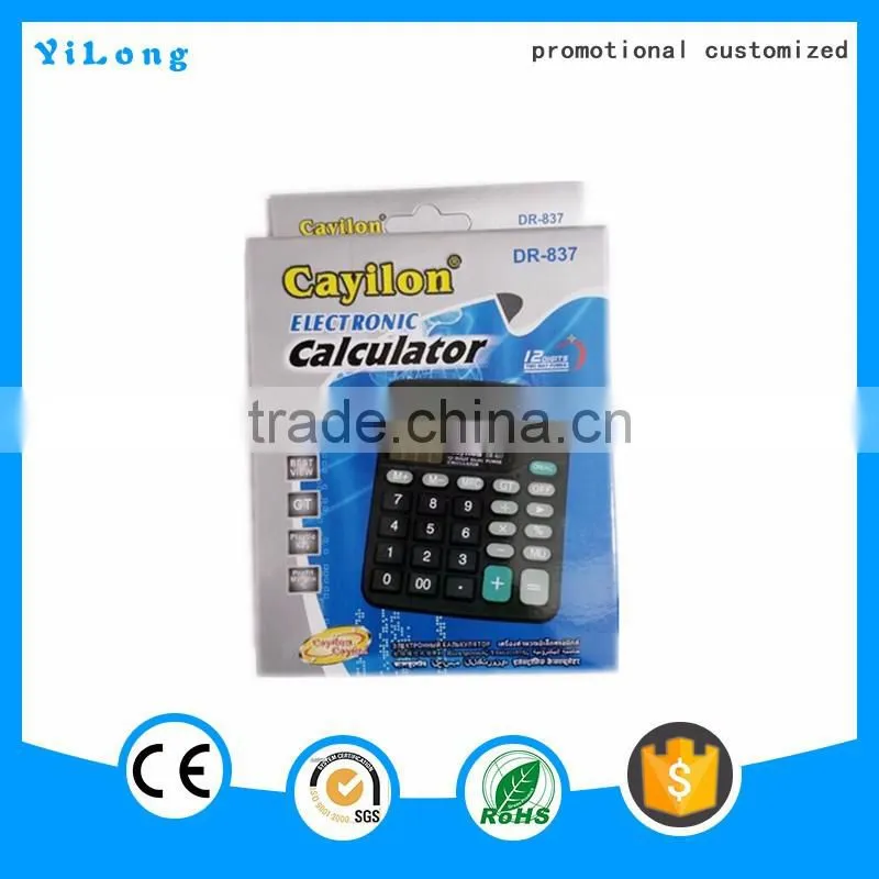 2016 high quality credit card size calculator and correct function colorful electronic calculator