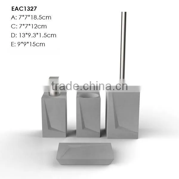 Handmade luxury concrete bath sets with colorful customized