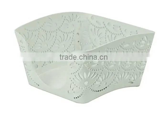 Arc-shaped Metal Punched Desktop Note Paper Holder