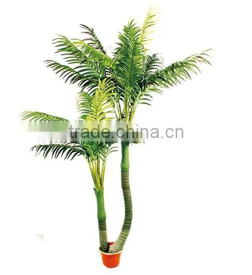 wholesale plastic fake artificial green bonsai with pot for interior decoration