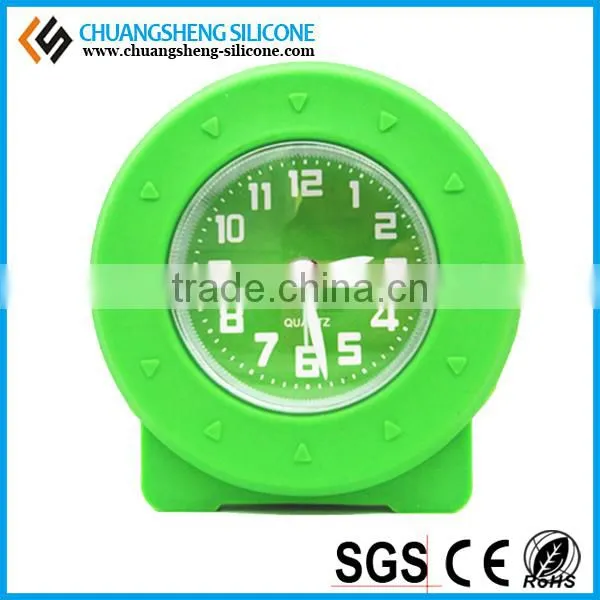 candy color desktop clock, sun shape clocks, silicone table clock