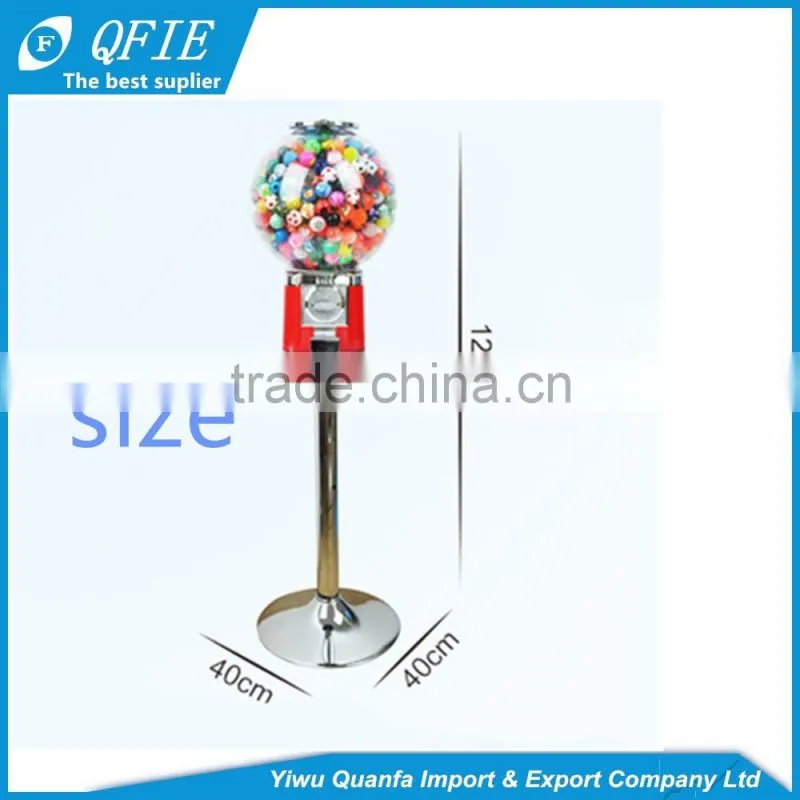 High quality small aluminium alloy coin-operated vending machines for 32mm bouncy ball or 32mm capsules
