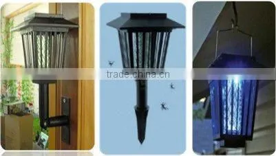 Solar garden light with mosquito repeller