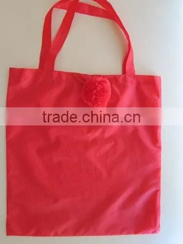 Rose Nylon Foldable Eco Storage Reusable Tote Housewife Shopping Bags