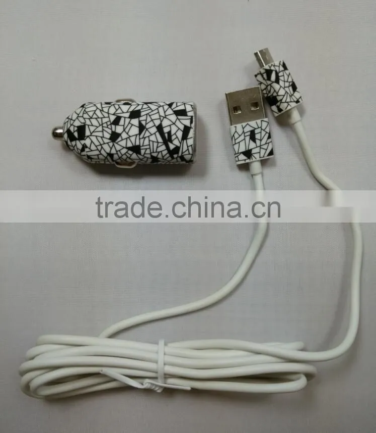 2015 new design USB car charger for Iphone Samsung & Blackberry
