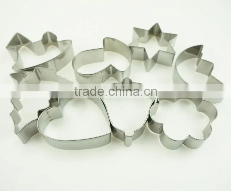 47024 8 pcs stainless steel cookie cutter set