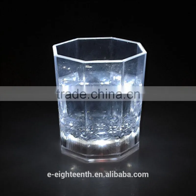 2016 fancy Mini LED Colorful Bar Pub Beer Wine Cup Party Flashing Light Glass mug