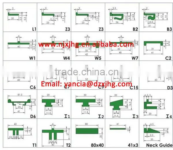 High impact resistance UHMW-PE guide chain plate
