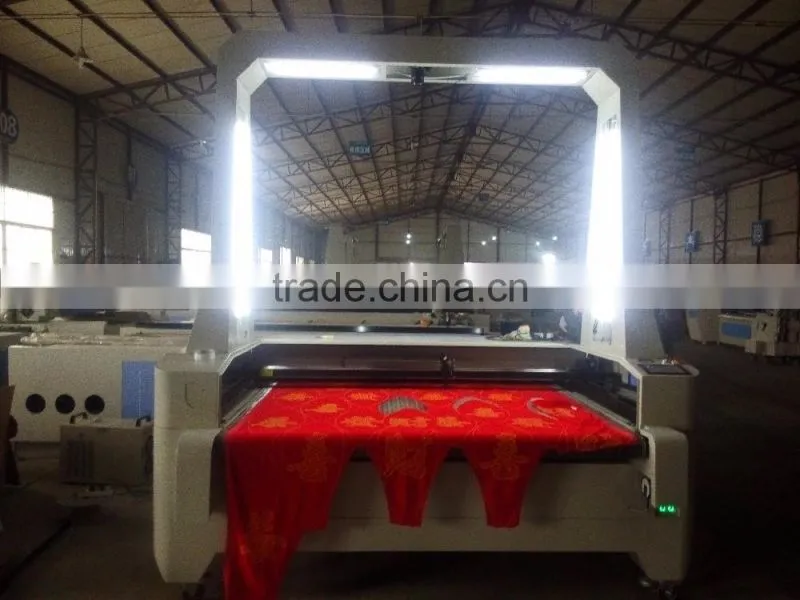 sublimated Tight pants design picture laser cutting machine with big camera scanning