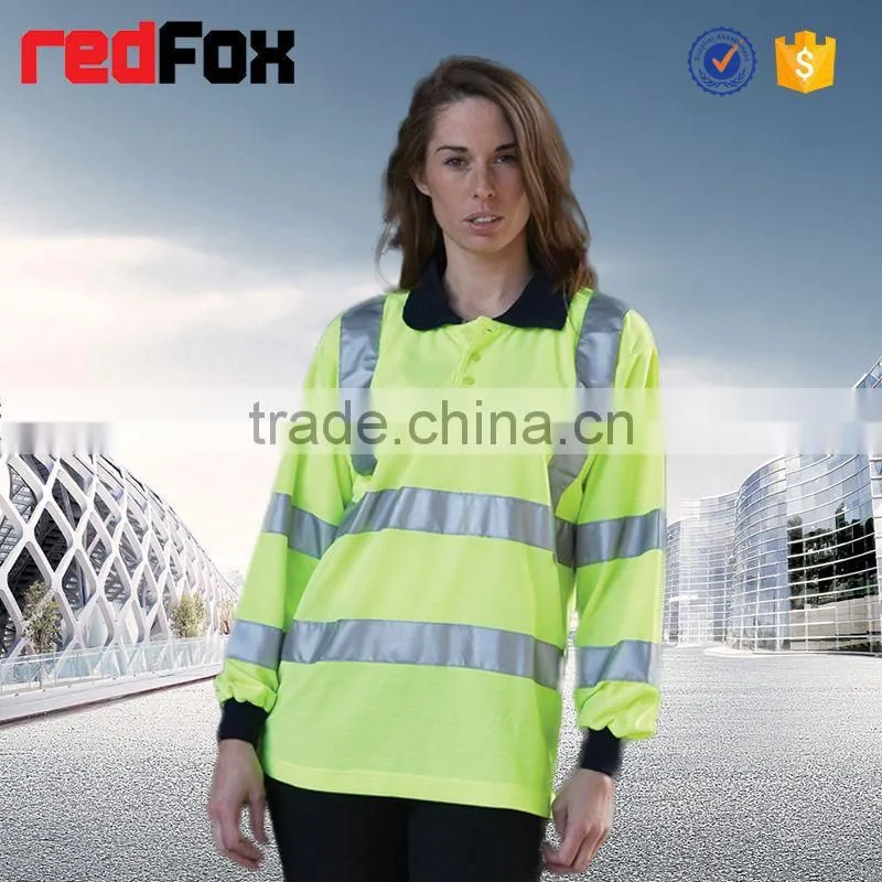 high visibility safety button workwear shirt
