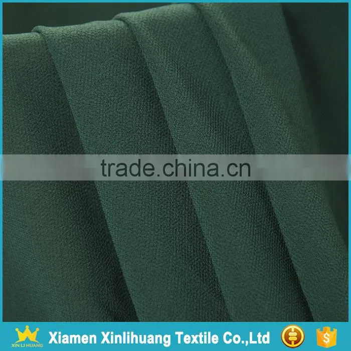 Hot Sale 75Dx75D Royal Blue Color Beaded Chiffon Fabric for Lady Dress