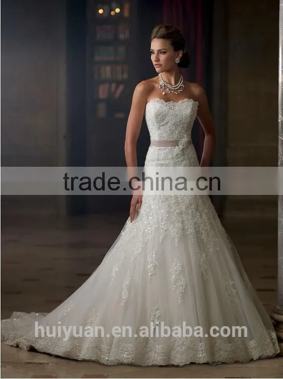 pink lace backless A-line crochet wedding dress